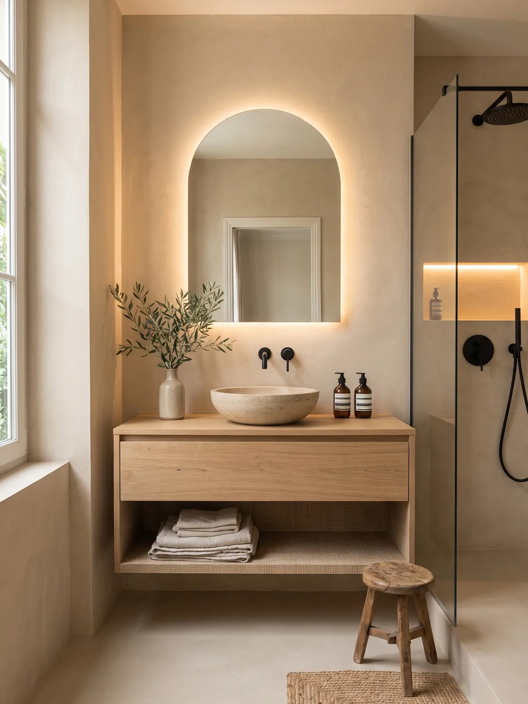 Bathroom after the redesign, second concept