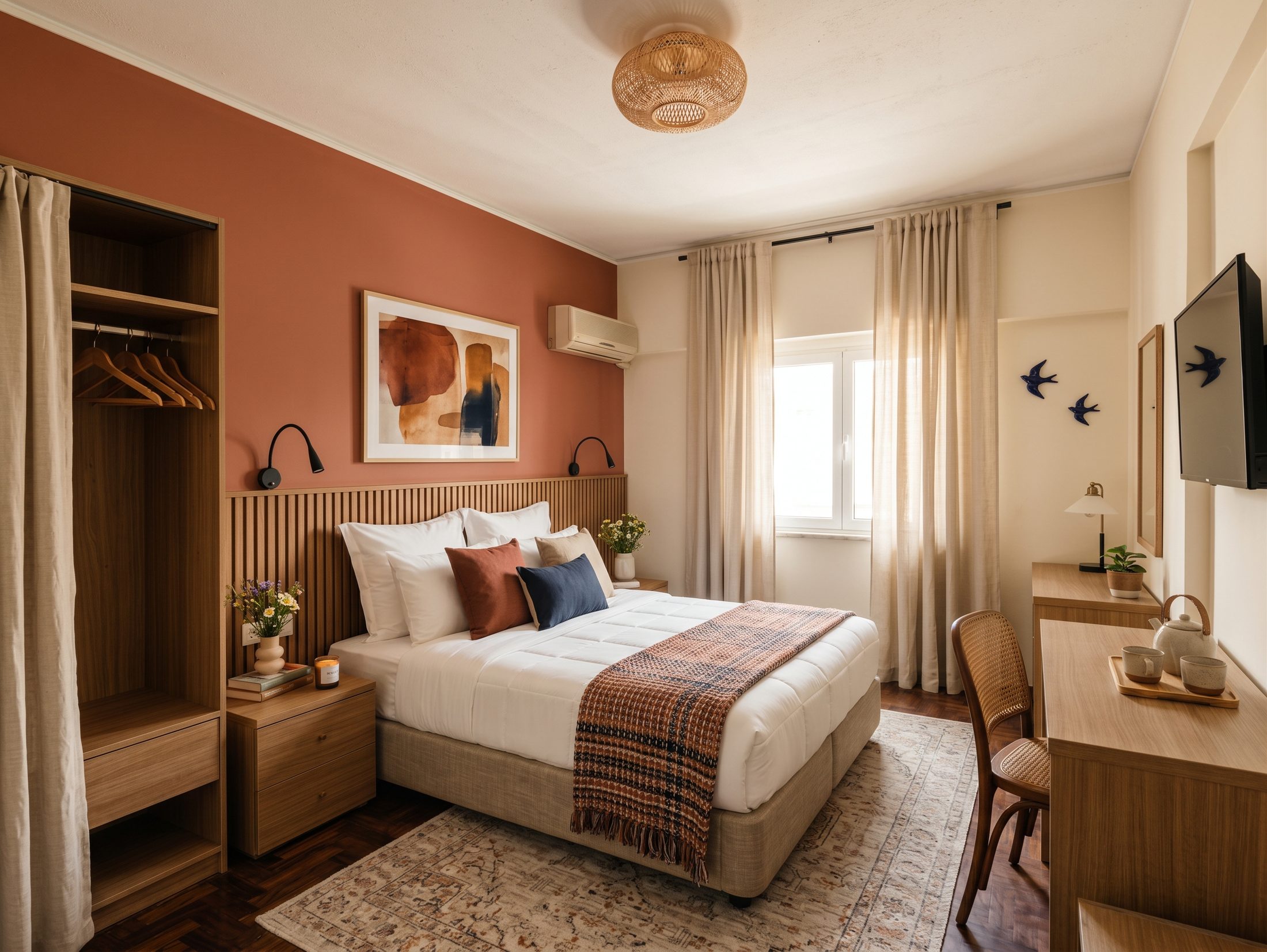 Guest room after redesign, concept visual