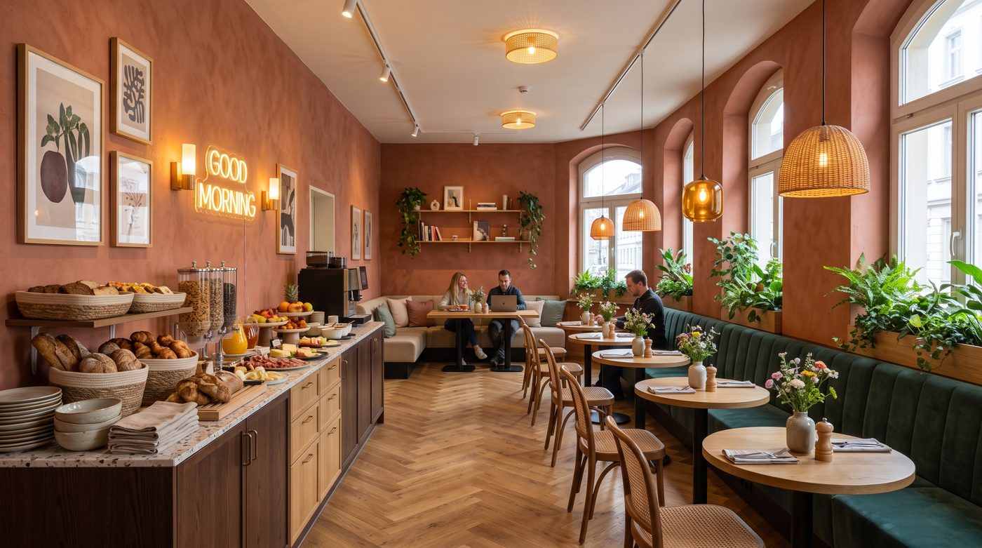 Breakfast room after redesign, concept visual